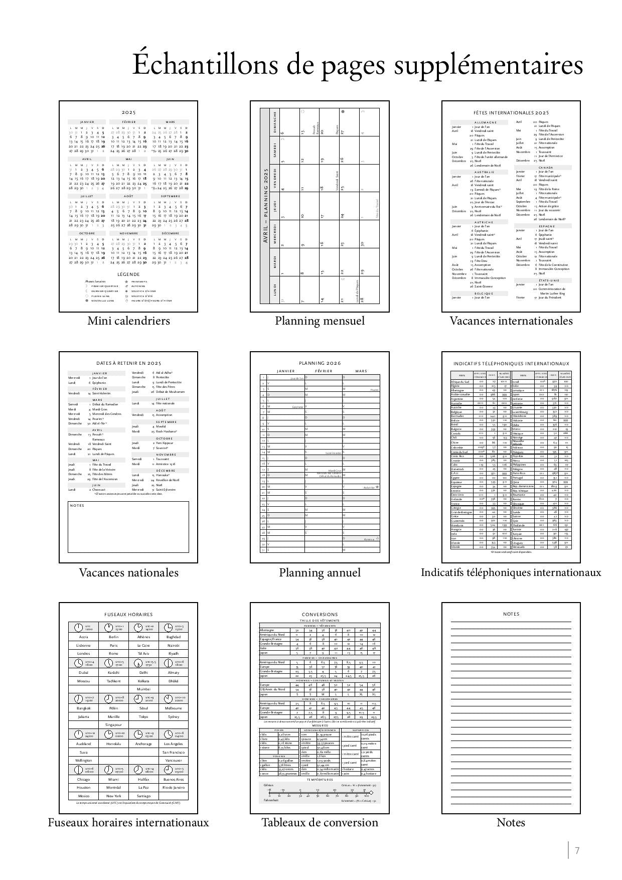 Agenda PAPERBLANKS 2025 Heures de Spinola - 12 mois - 1 semaine sur 2 pages - Maxi Rigide Horizontal 160p - 9781408759189