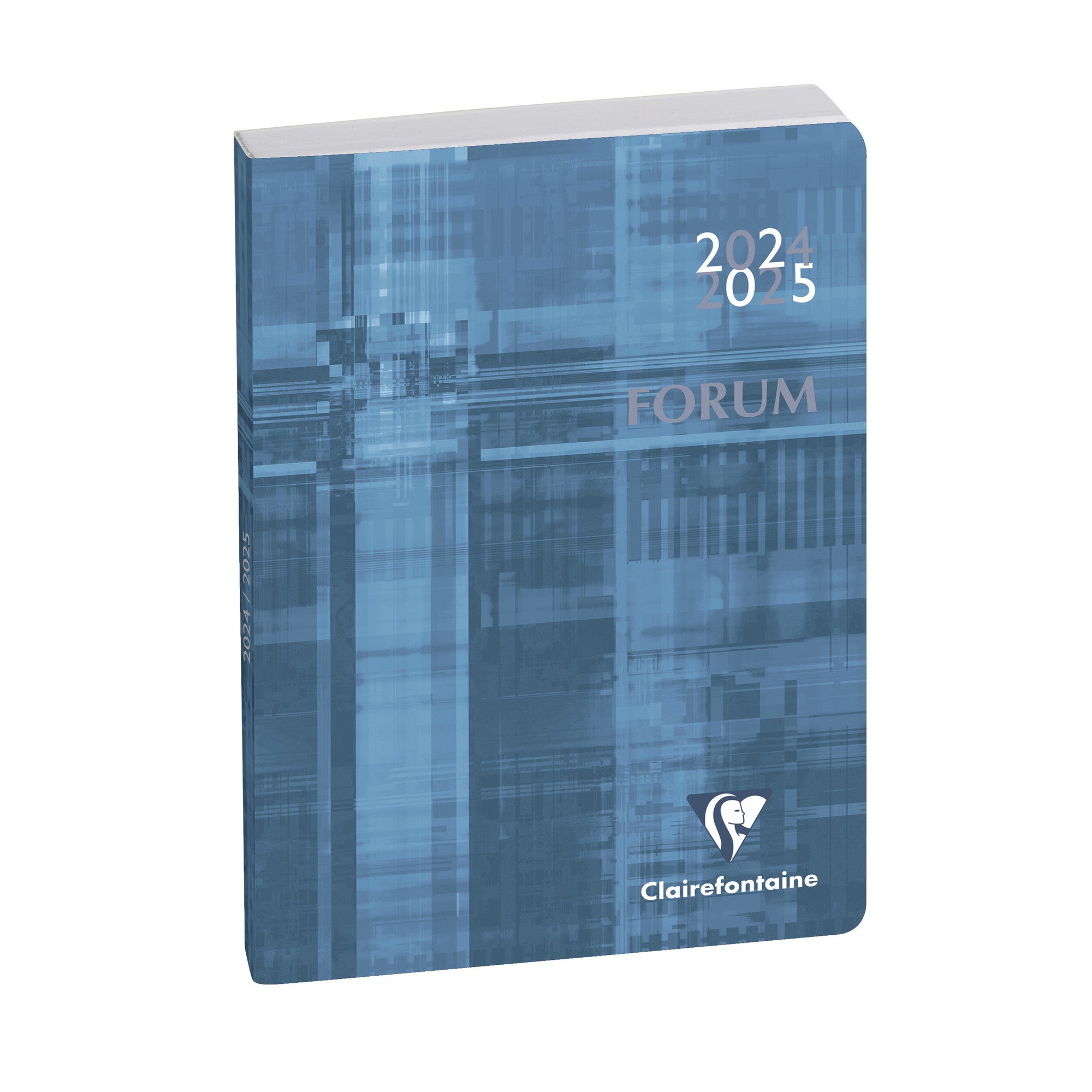Agenda Scolaire 2024-2025 CLAIREFONTAINE Forum Métric - 1 jour par page - 12 x 17 cm - Bleu clair - 3660942035231