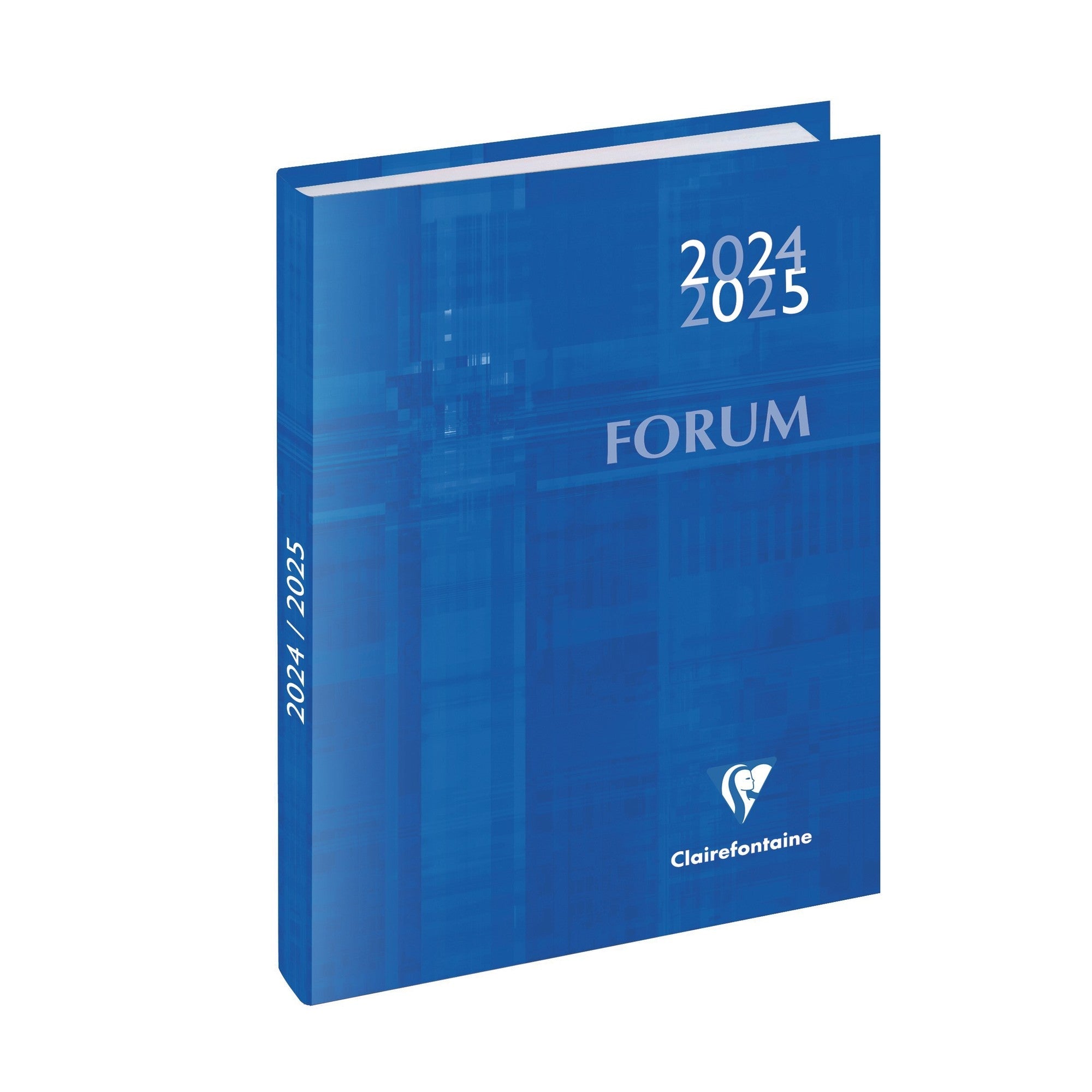 Agenda Scolaire 2024-2025 CLAIREFONTAINE Forum Office Métric - 1 jour par page - 15 x 21 cm - Bleu -