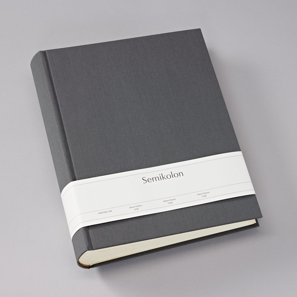 Album photo SEMIKOLON Classic Large - 24.5 x 30.5 cm - 130 pages - Lava Stone - 4004117645266