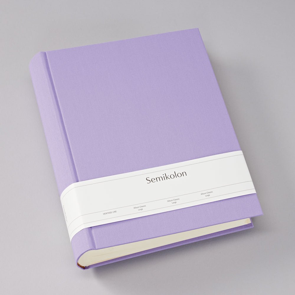 Album photo SEMIKOLON Classic Large - 24.5 x 30.5 cm - 130 pages - Lilac Silk - 4004117645273