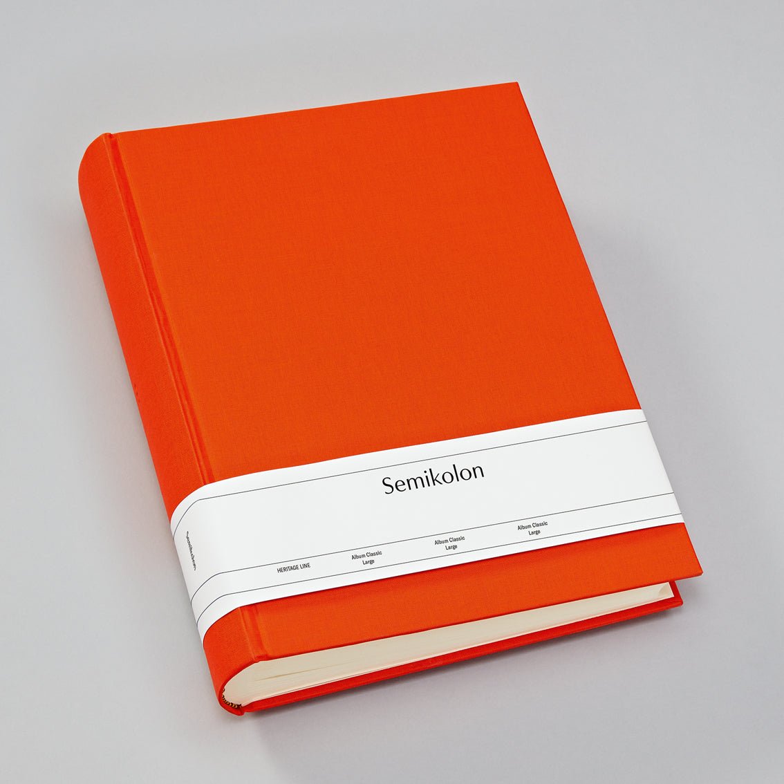 Album photo SEMIKOLON Classic Large - 24.5 x 30.5 cm - 130 pages - Orange - 4250053621677