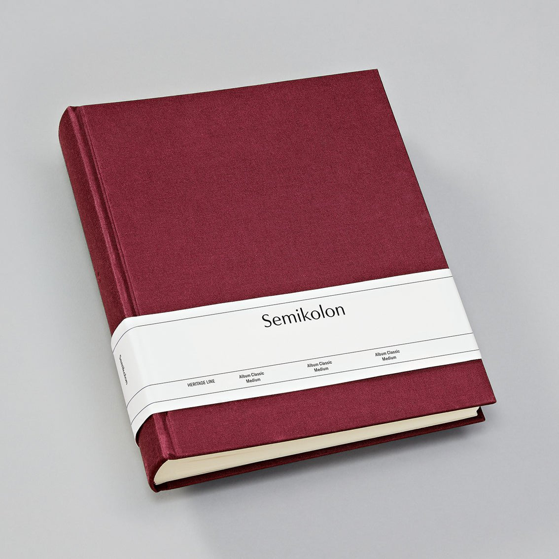 Album photo SEMIKOLON Classic Medium - 21.6 x 25.5 cm - 80 pages - Burgundy - 4250053620762