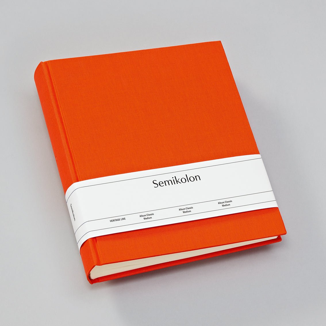 Album photo SEMIKOLON Classic Medium - 21.6 x 25.5 cm - 80 pages - Orange - 4250053620854