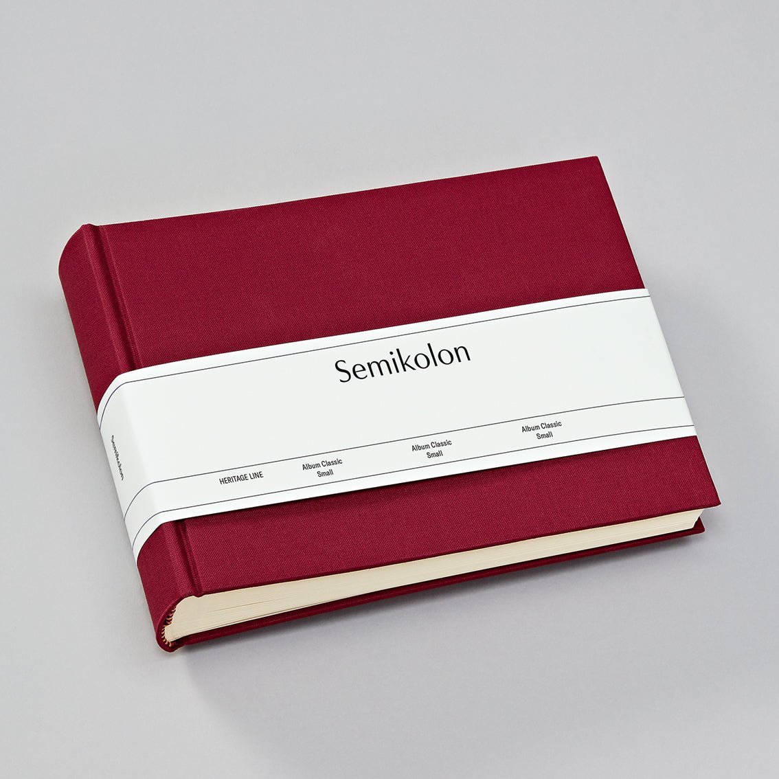 Album photo SEMIKOLON Classic Small - 21.5 x 16 cm - 80 pages - Burgundy - 4250053620052