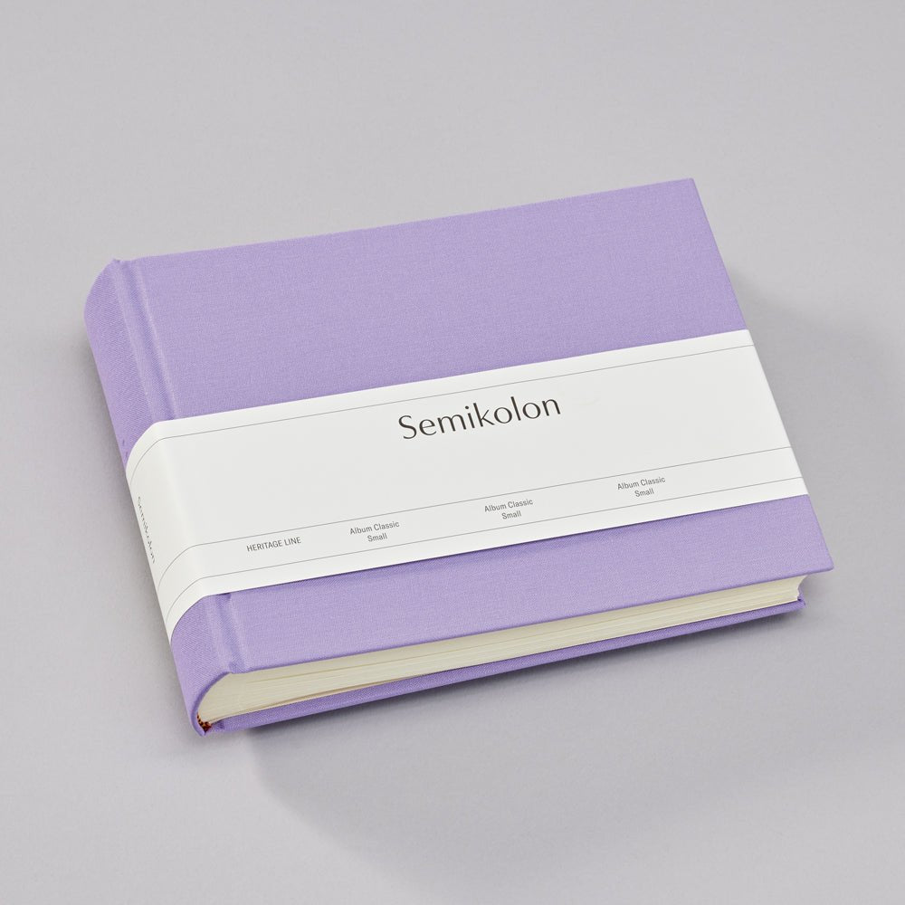 Album photo SEMIKOLON Classic Small - 21.5 x 16 cm - 80 pages - Lilac Silk - 4004117645198