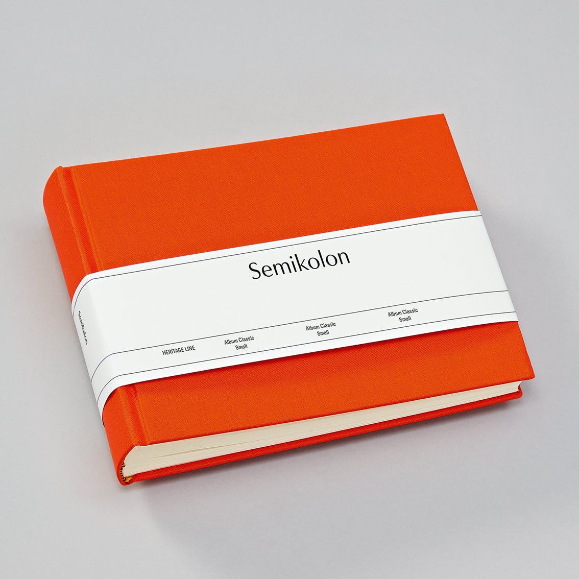 Album photo SEMIKOLON Classic Small - 21.5 x 16 cm - 80 pages - Orange - 4250053620144