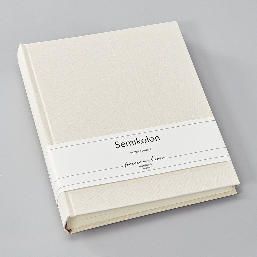 Album photo SEMIKOLON Wedding Edition Classic Medium - 21.6 x 25.5 cm - 80 pages - Chamois - 4004117625213