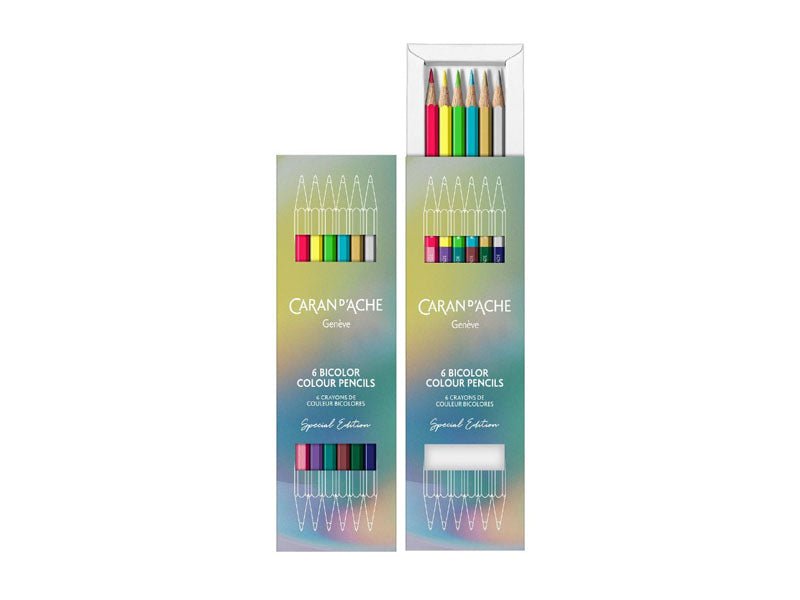 Boîte 6 Crayons Bicolor CARAN D'ACHE Claim Your Style Édition Spéciale 5 - 7630002354837