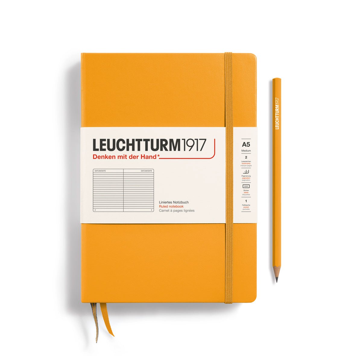 Carnet LEUCHTTURM1917 Classic - A5 - Hardcover - Ligné - Rising Sun - 4004117587986