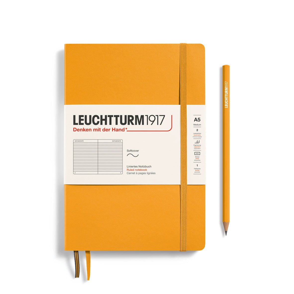 Carnet LEUCHTTURM1917 Classic - A5 - Softcover - Ligné - Rising Sun - 4004117588143