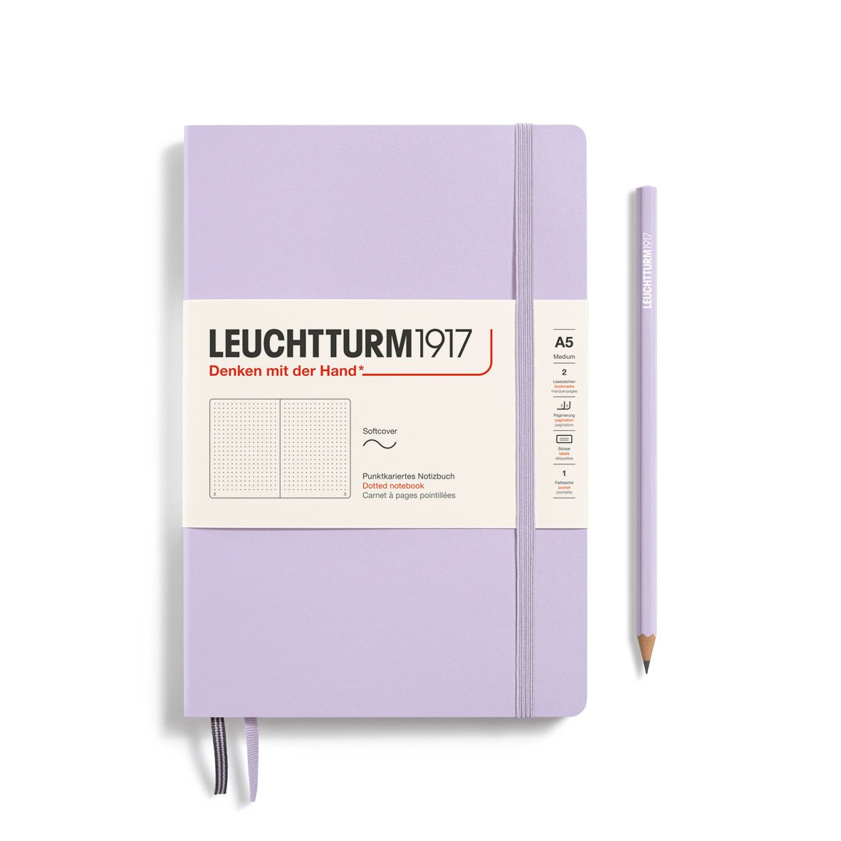 Carnet LEUCHTTURM1917 Classic - A5 - Softcover - Pointillé - Lilac - 4004117609466