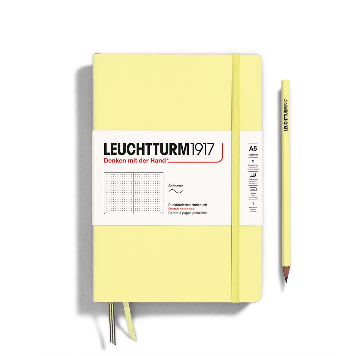 Carnet LEUCHTTURM1917 Classic - A5 - Softcover - Pointillé - Port Red - 4004117582974