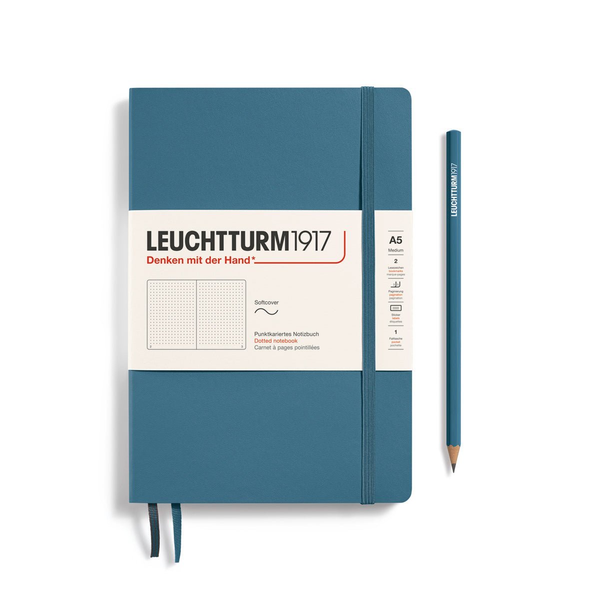 Carnet LEUCHTTURM1917 Classic - A5 - Softcover - Pointillé - Port Red - 4004117582974