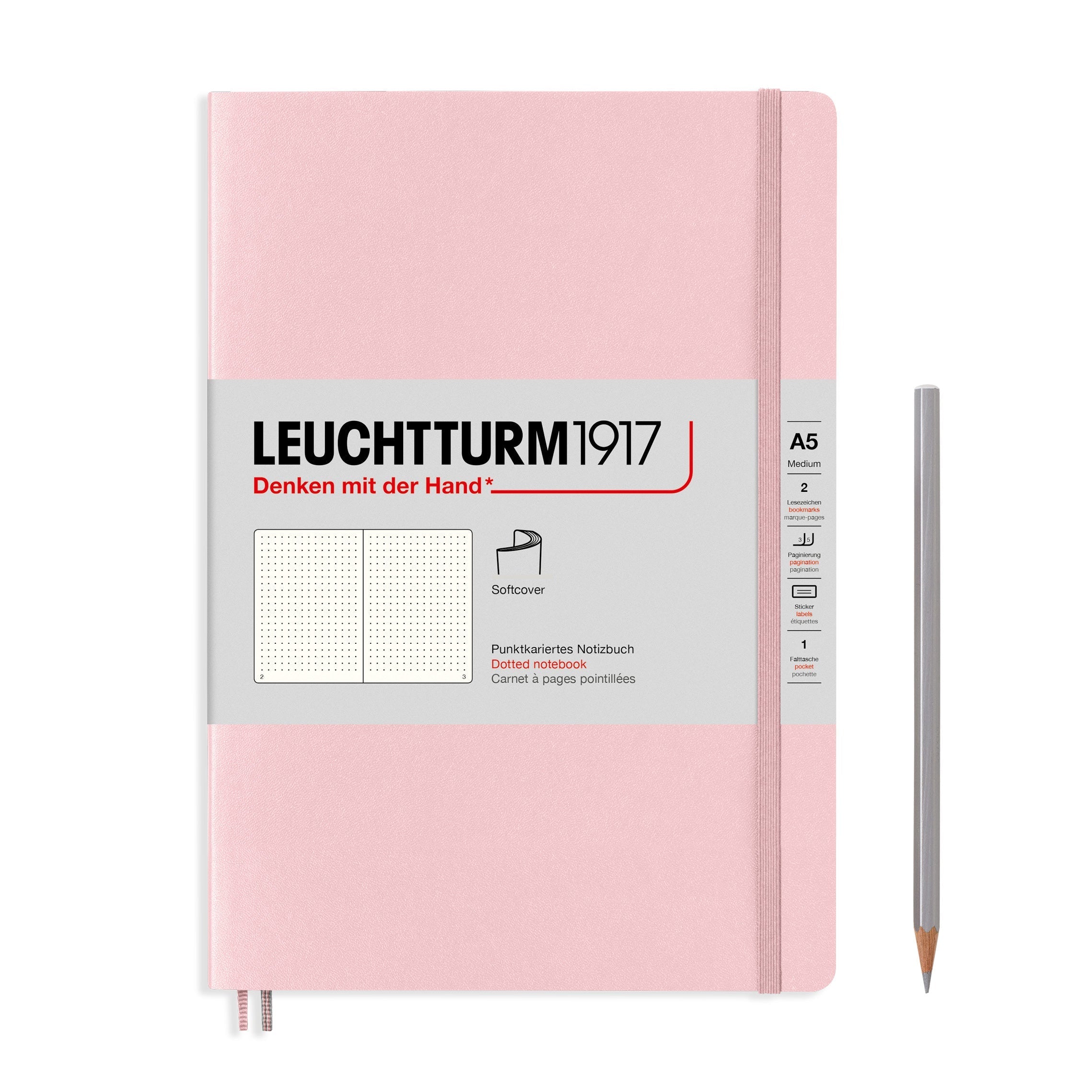 Carnet LEUCHTTURM1917 Classic - A5 - Softcover - Pointillé - Port Red - 4004117582974