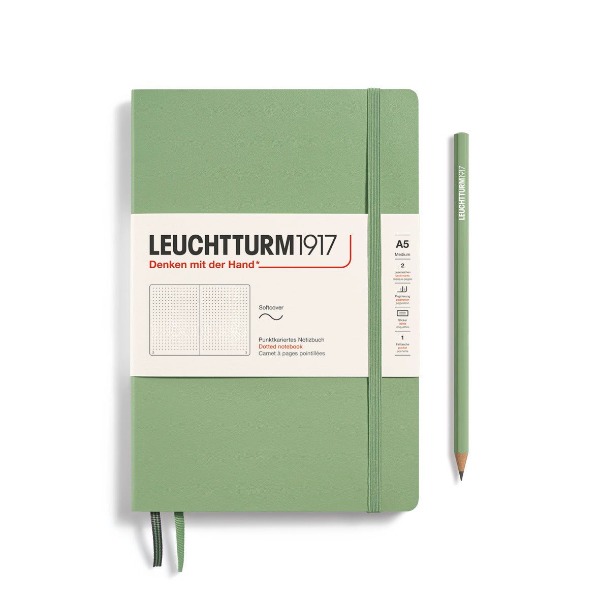 Carnet LEUCHTTURM1917 Classic - A5 - Softcover - Pointillé - Port Red - 4004117582974