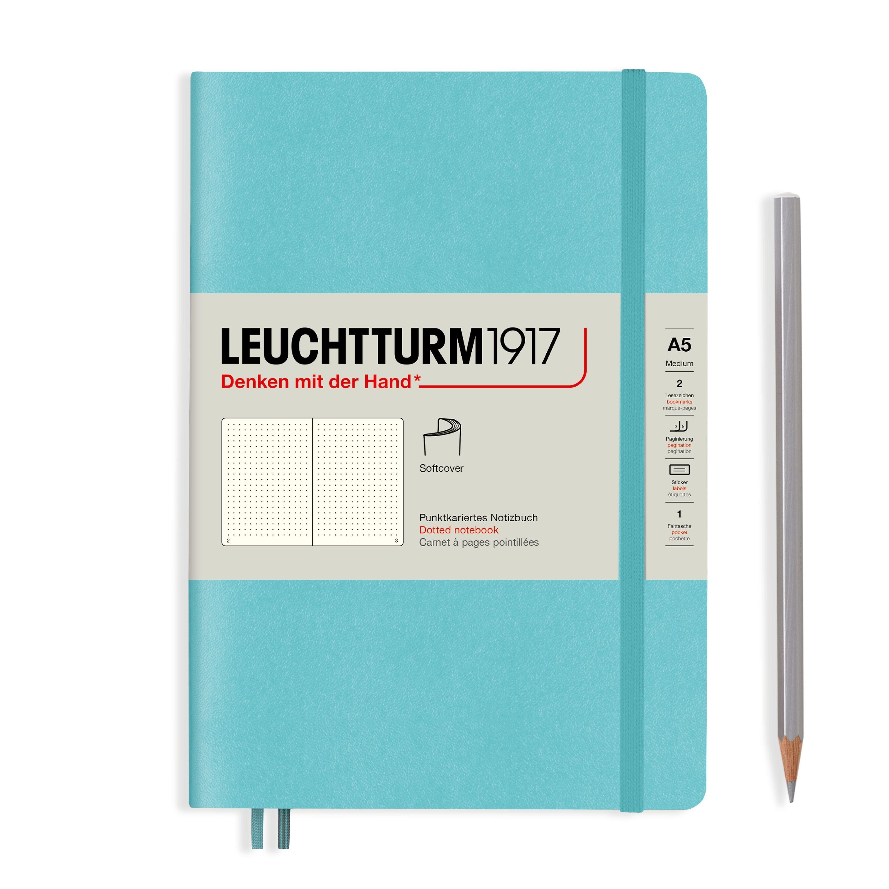 Carnet LEUCHTTURM1917 Classic - A5 - Softcover - Pointillé - Port Red - 4004117582974