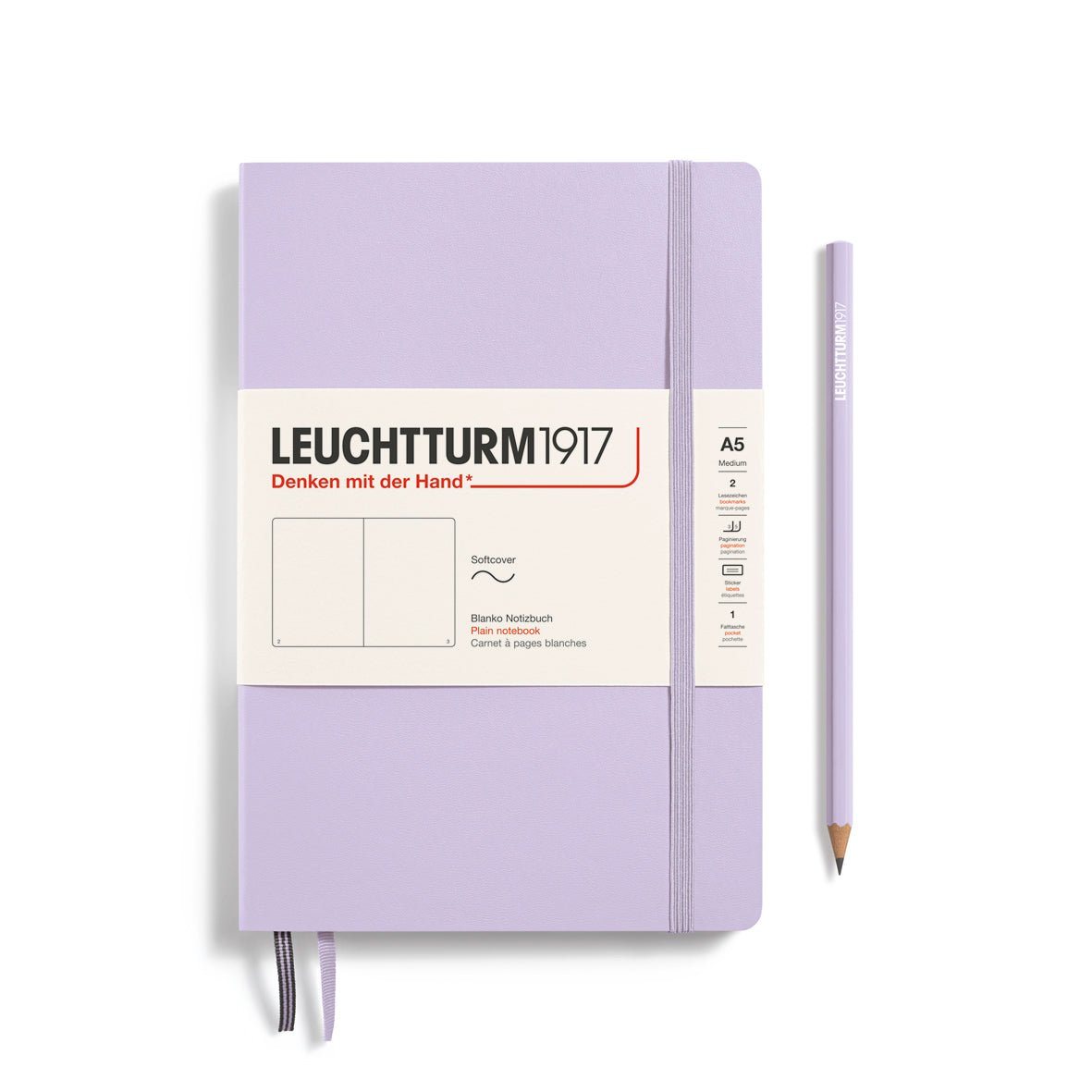 Carnet LEUCHTTURM1917 Classic - A5 - Softcover - Uni - Lilac - 