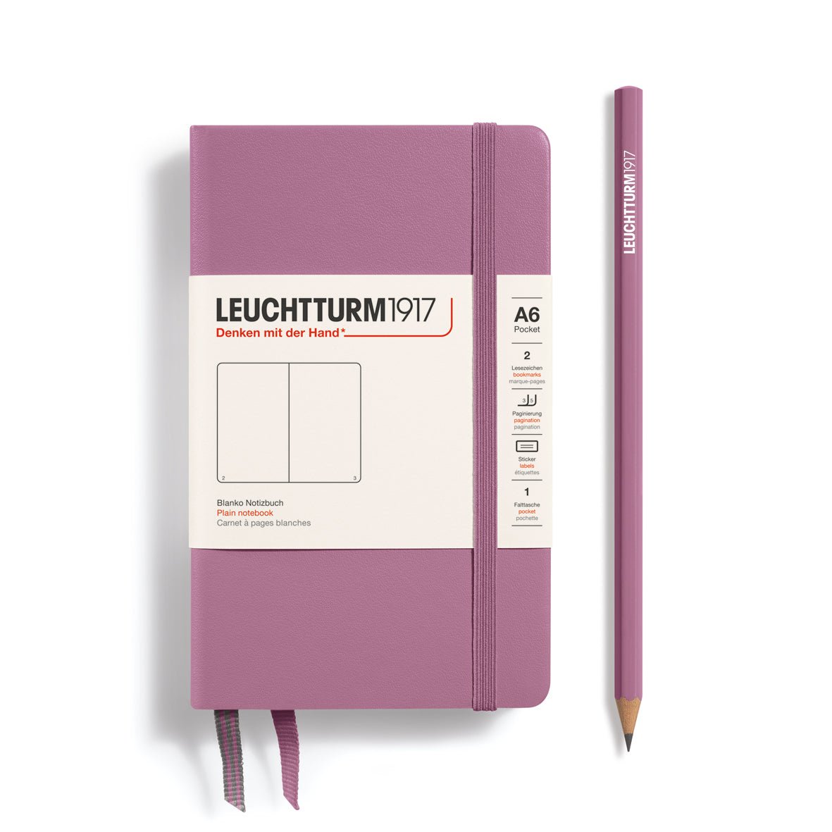 Carnet LEUCHTTURM1917 Classic - A6 - Hardcover - Uni - Dusty Rose - 