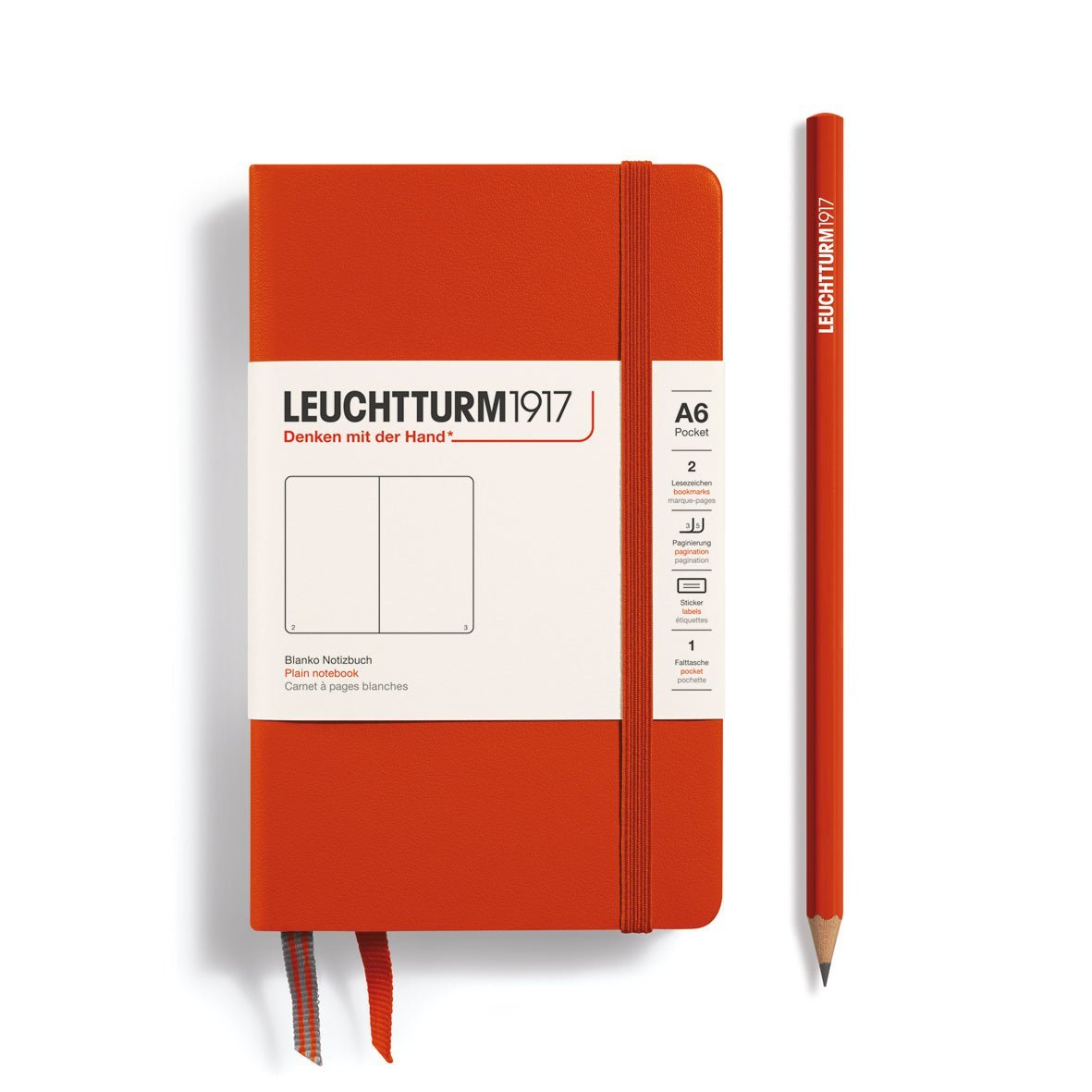 Carnet LEUCHTTURM1917 Classic - A6 - Hardcover - Uni - Fox Red - 4004117647819