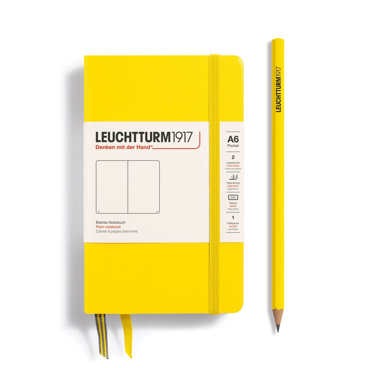 Carnet LEUCHTTURM1917 Classic - A6 - Hardcover - Uni - Lemon - 4004117424847