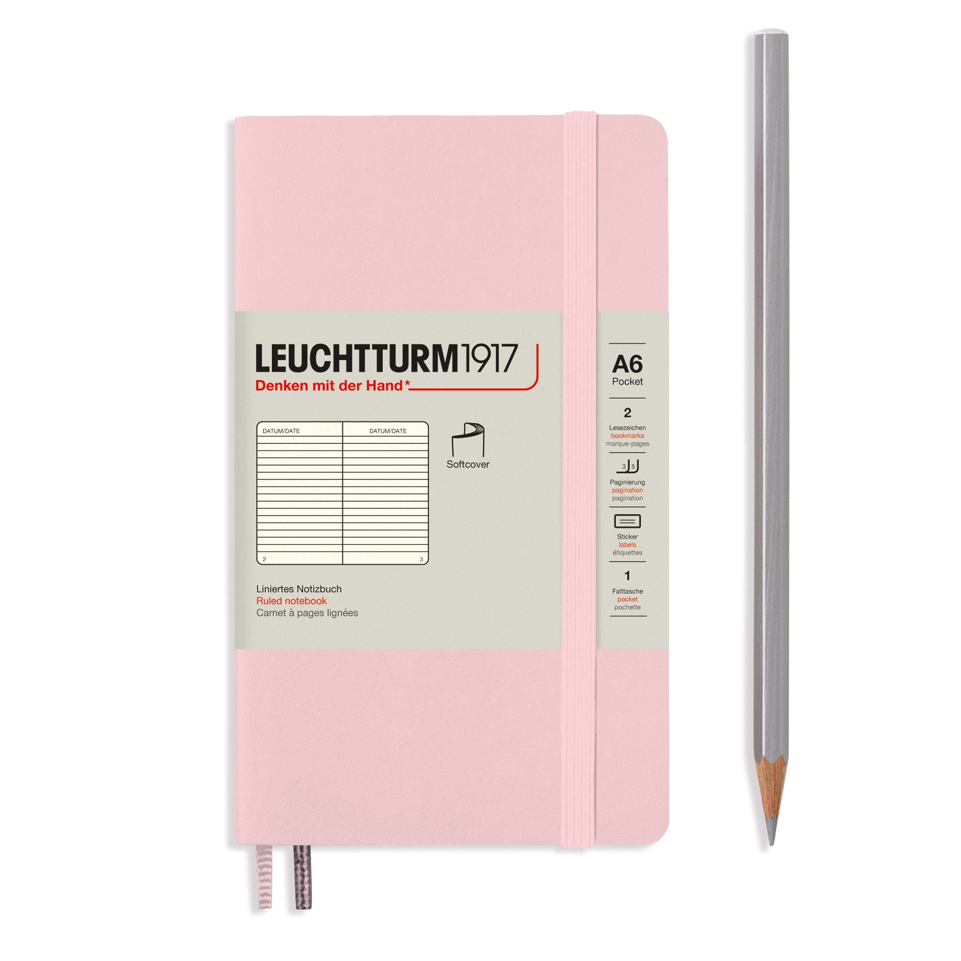 Carnet LEUCHTTURM1917 Classic - A6 - Softcover - Ligné - Powder - 4004117593475