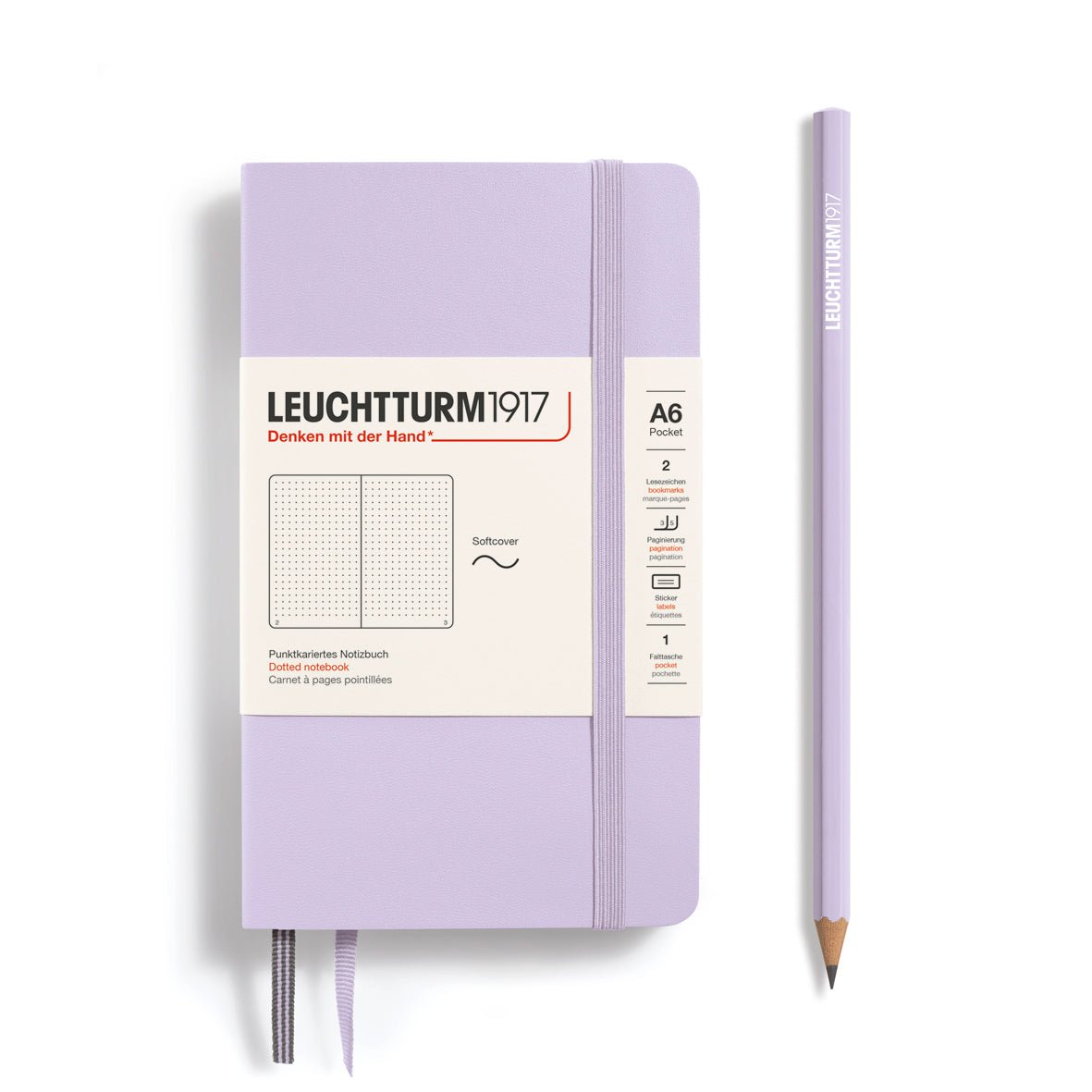 Carnet LEUCHTTURM1917 Classic - A6 - Softcover - Pointillé - Lilac - 4004117632839