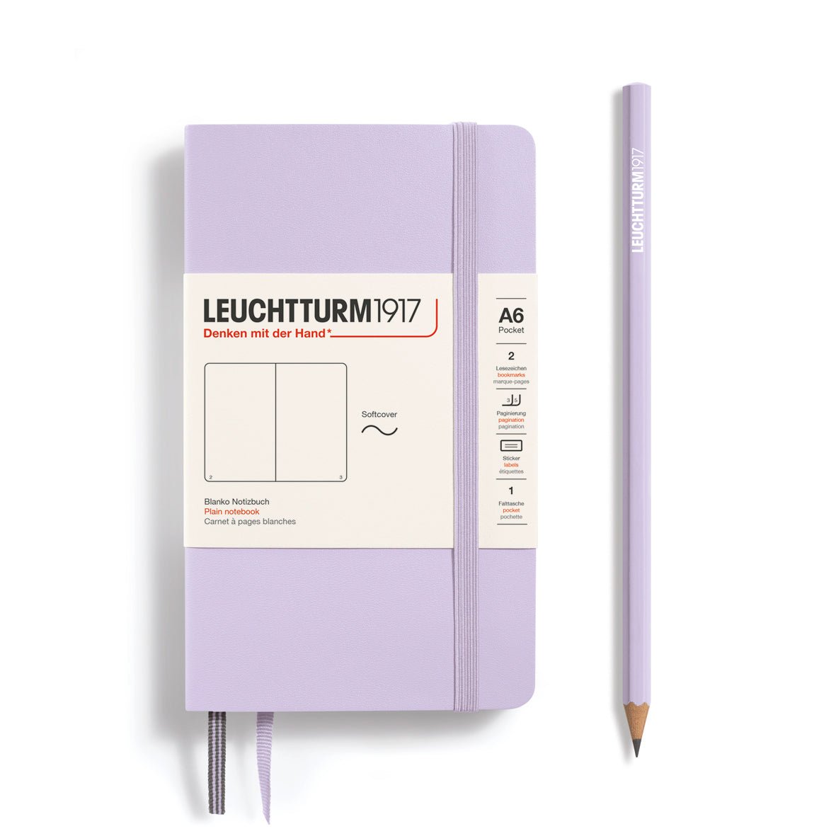 Carnet LEUCHTTURM1917 Classic - A6 - Softcover - Uni - Lilac - 4004117632822