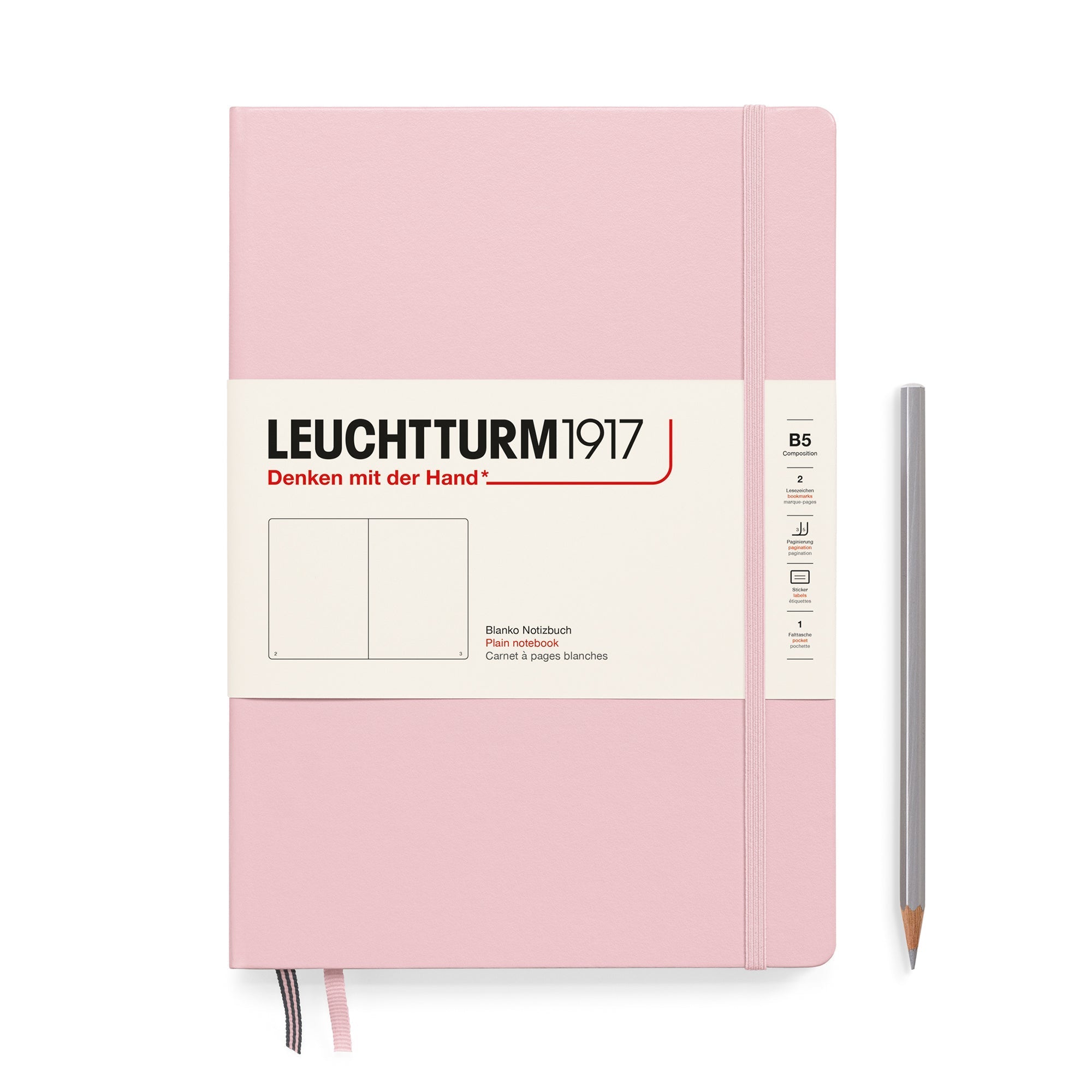 Carnet LEUCHTTURM1917 Classic - B5 - Hardcover - Ligné - Powder - 4004117615948