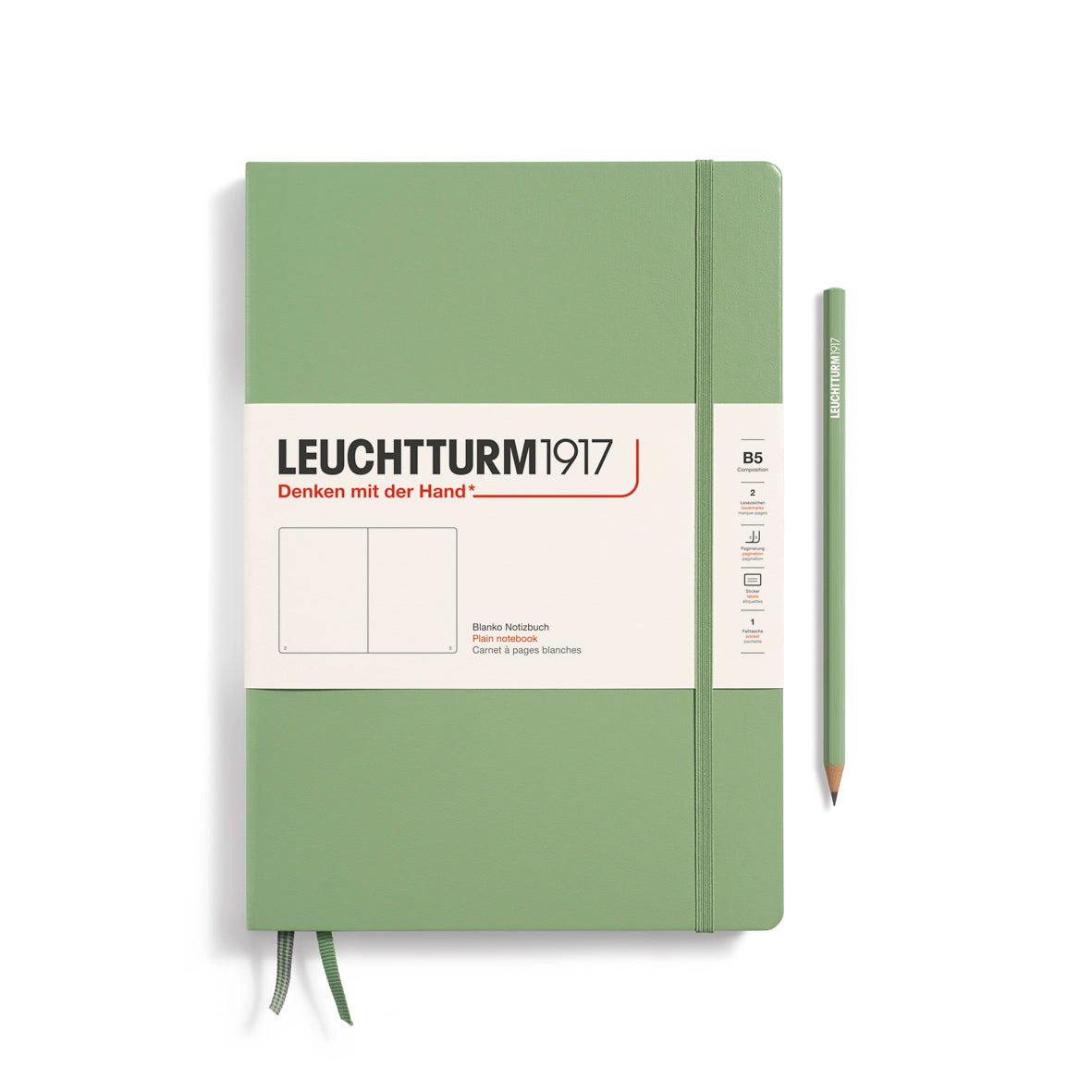 Carnet LEUCHTTURM1917 Classic - B5 - Hardcover - Ligné - Sage - 4004117616068