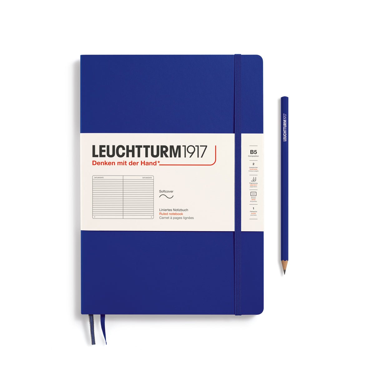 Carnet LEUCHTTURM1917 Classic - B5 - Softcover - Ligné - Ink - 