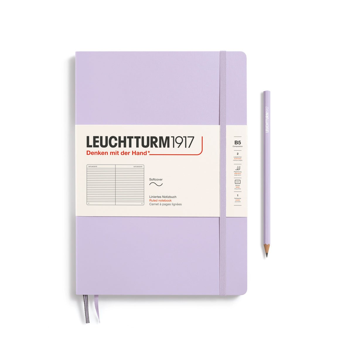 Carnet LEUCHTTURM1917 Classic - B5 - Softcover - Ligné - Lilac - 4004117632785