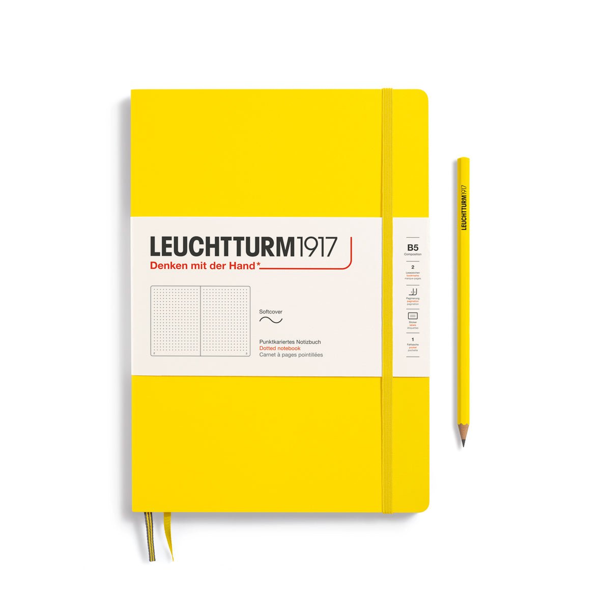 Carnet LEUCHTTURM1917 Classic - B5 - Softcover - Pointillé - Lemon - 4004117495144