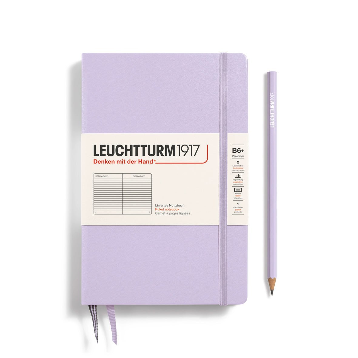 Carnet LEUCHTTURM1917 Classic - B6+ - Hardcover - Ligné - Lilac - 4004117635465