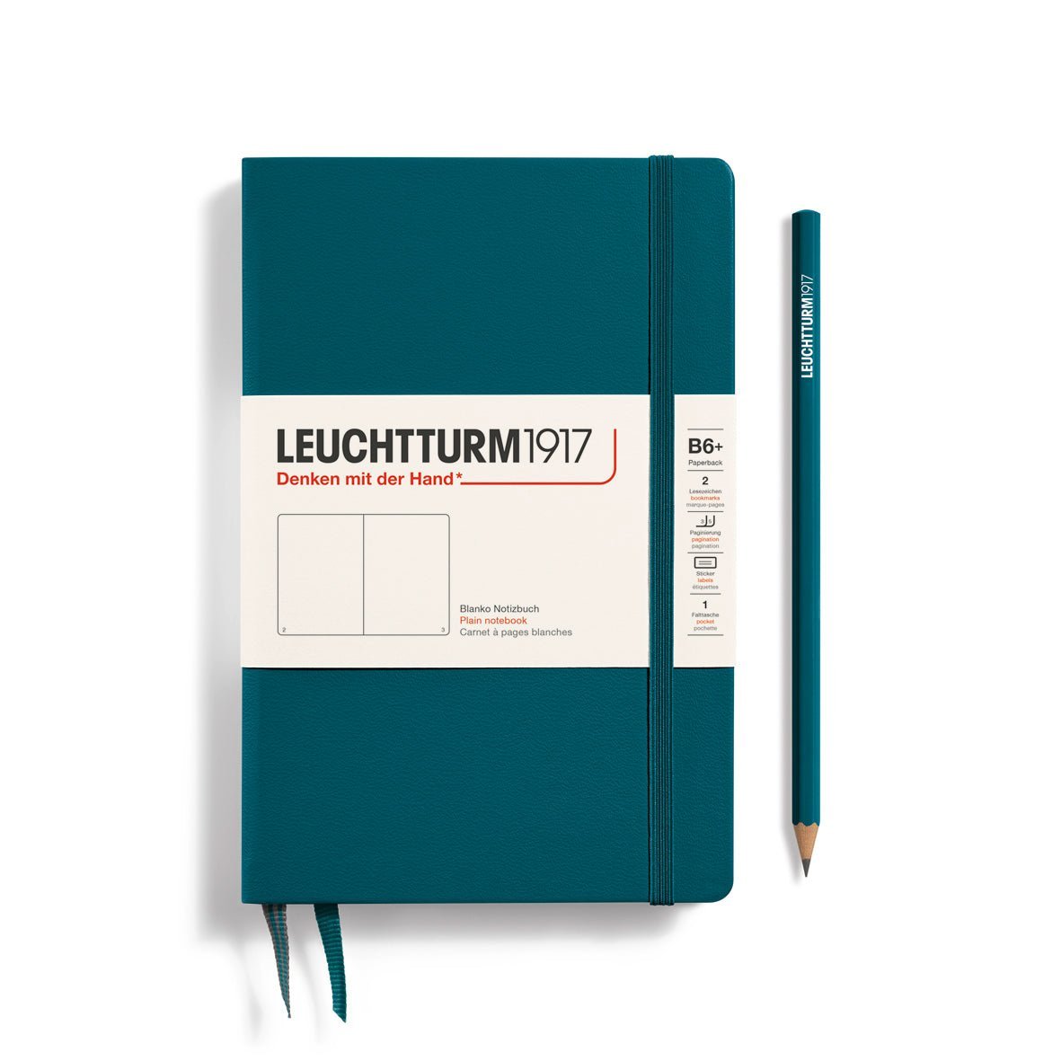 Carnet LEUCHTTURM1917 Classic - B6+ - Hardcover - Uni - Pacific Green - 4004117635595