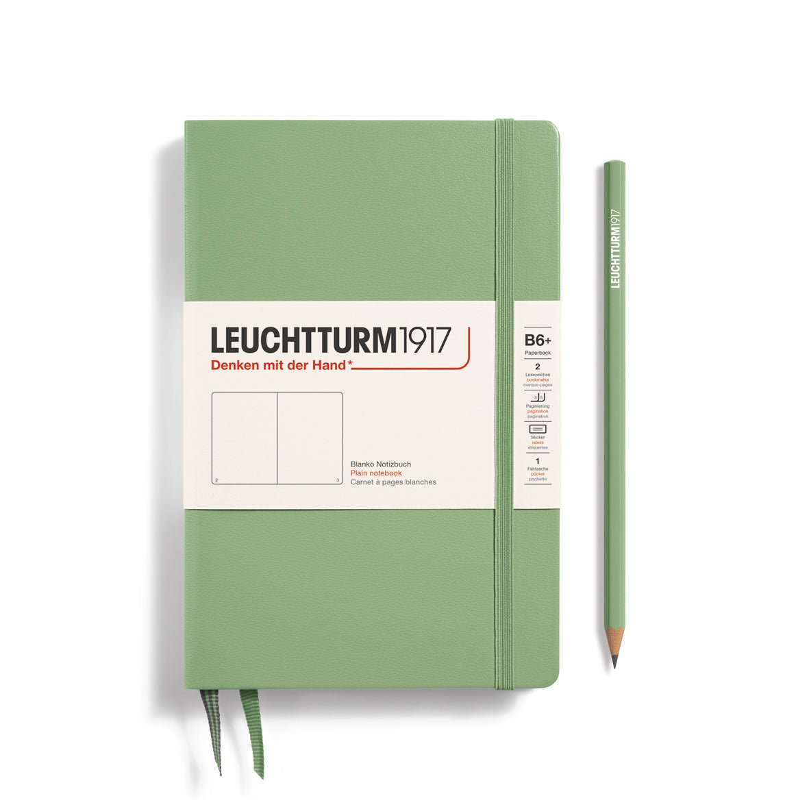 Carnet LEUCHTTURM1917 Classic - B6+ - Hardcover - Uni - Sage - 4004117635564