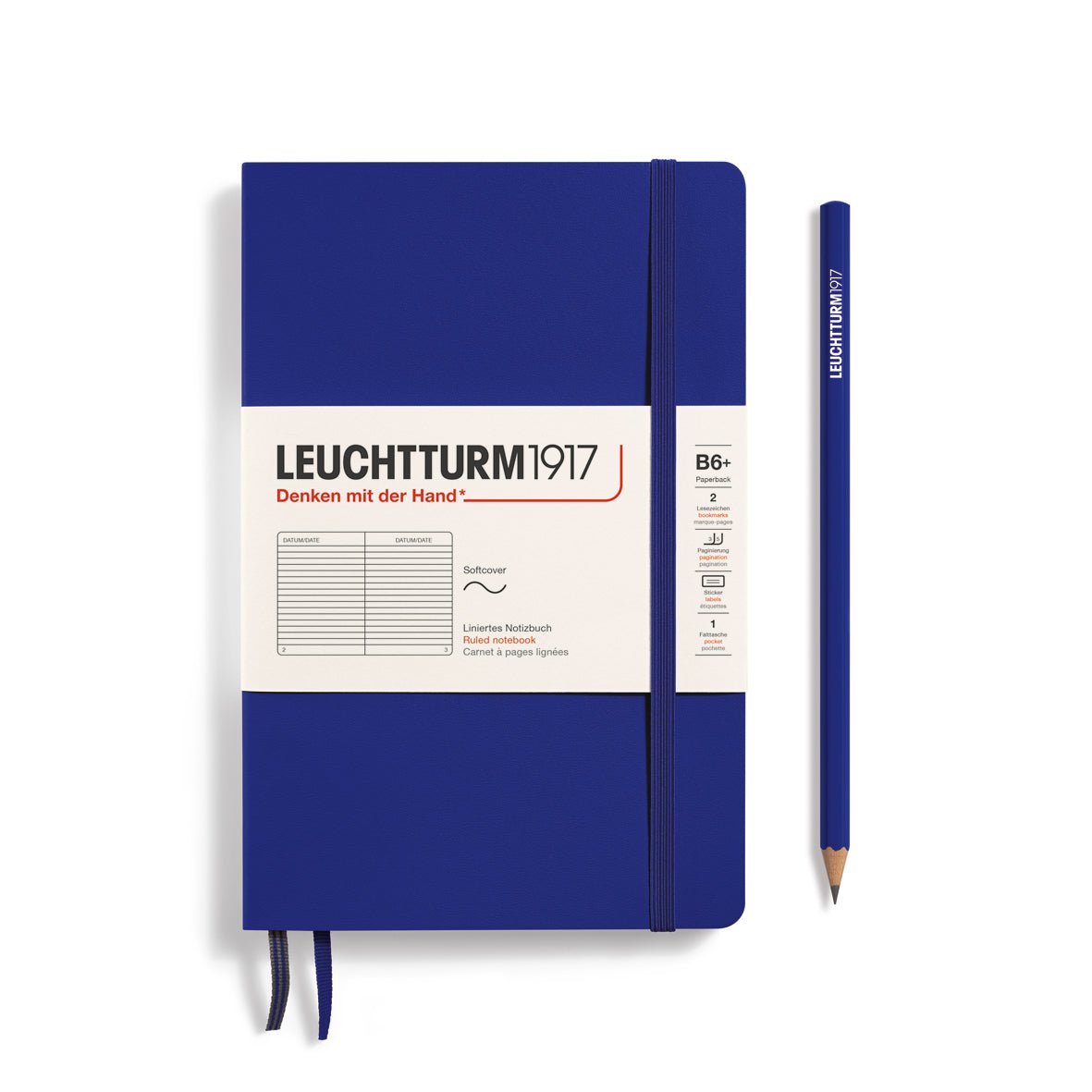 Carnet LEUCHTTURM1917 Classic - B6+ - Softcover - Ligné - Ink - 