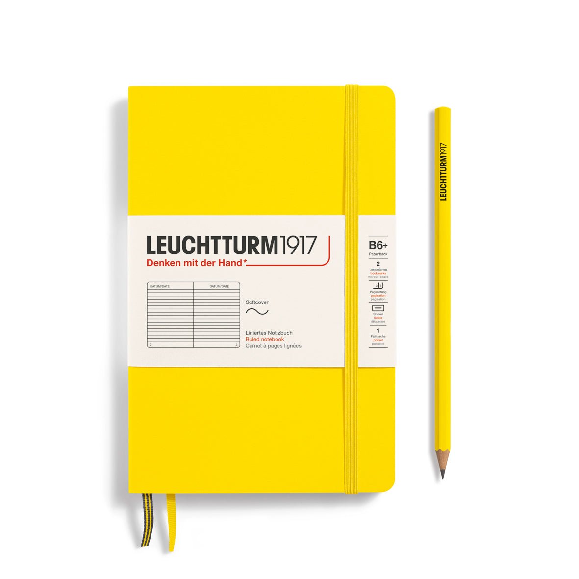 Carnet LEUCHTTURM1917 Classic - B6+ - Softcover - Ligné - Lemon - 4004117538681