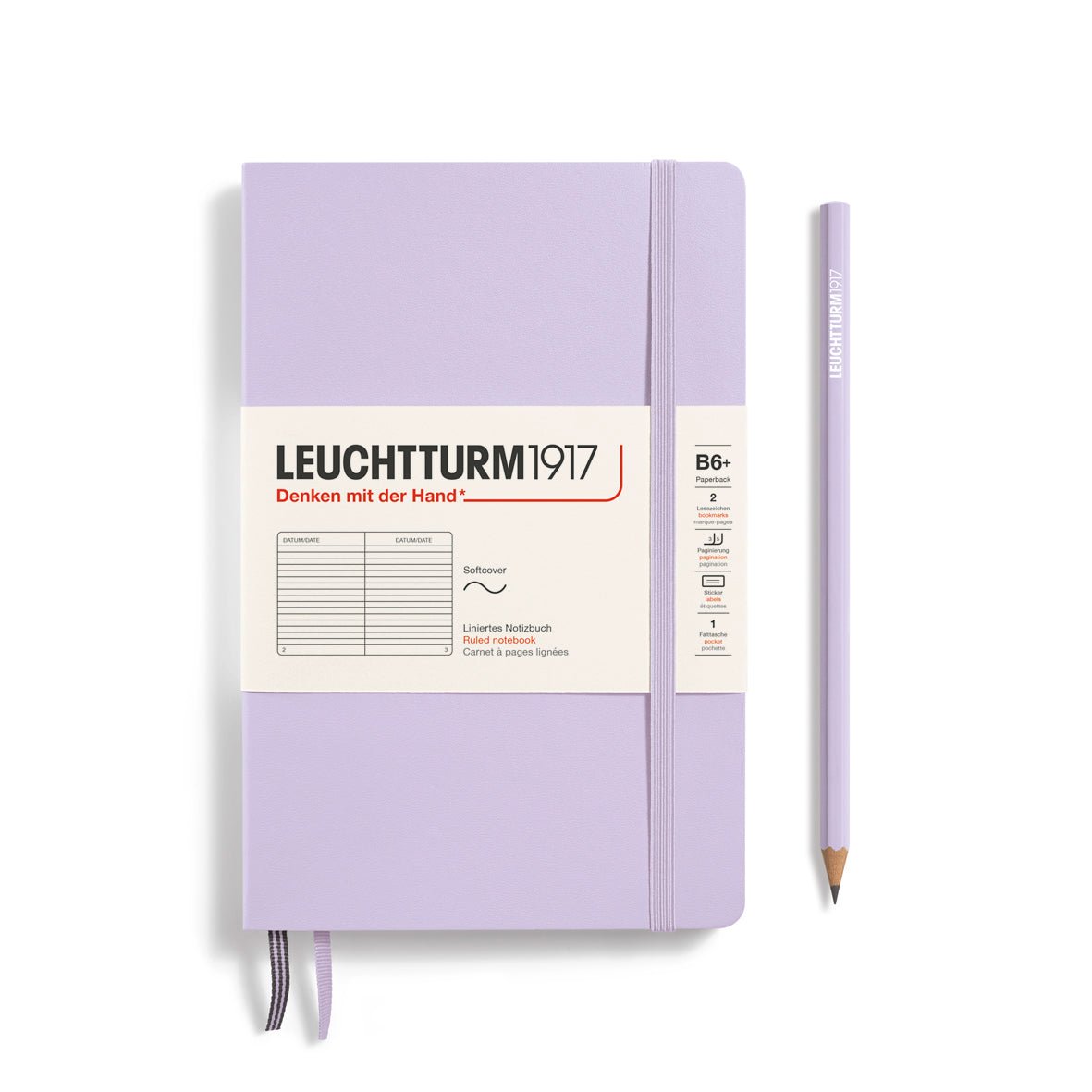 Carnet LEUCHTTURM1917 Classic - B6+ - Softcover - Ligné - Lilac - 4004117632815