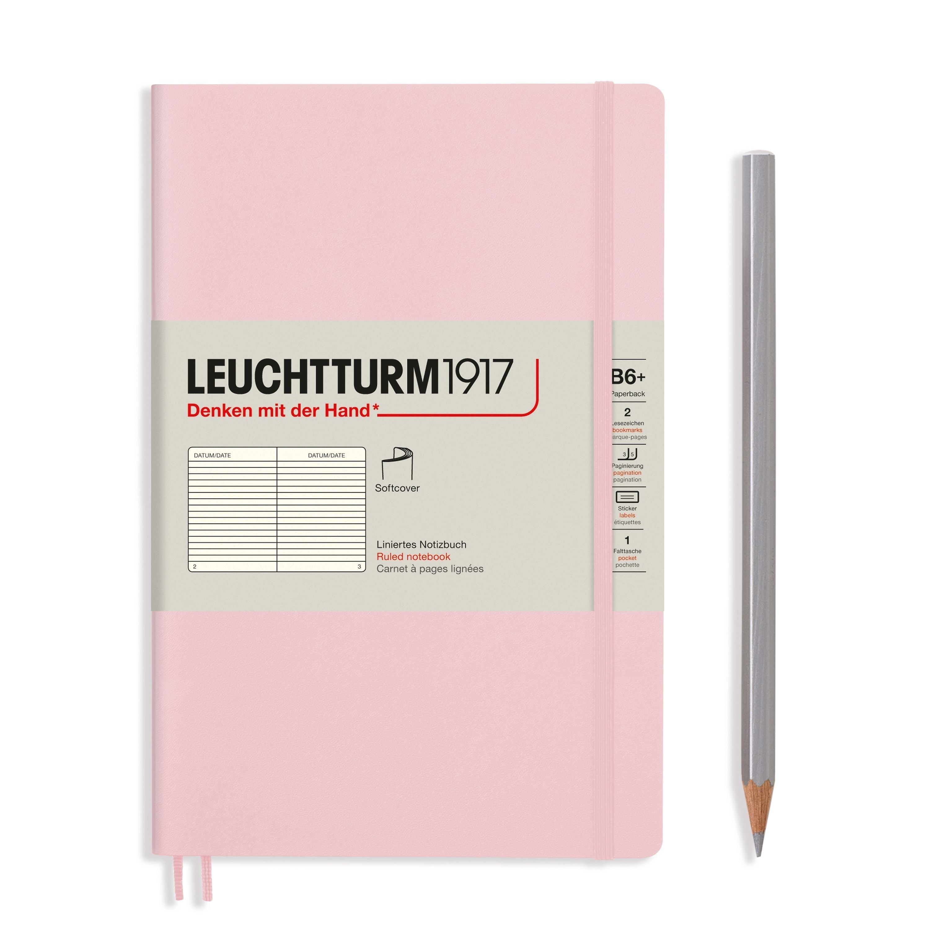 Carnet LEUCHTTURM1917 Classic - B6+ - Softcover - Ligné - Powder - 4004117593321