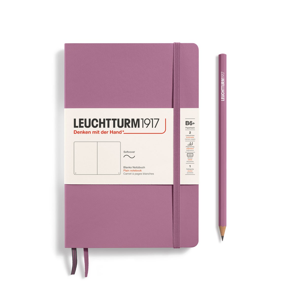 Carnet LEUCHTTURM1917 Classic - B6+ - Softcover - Uni - Dusty Rose - 