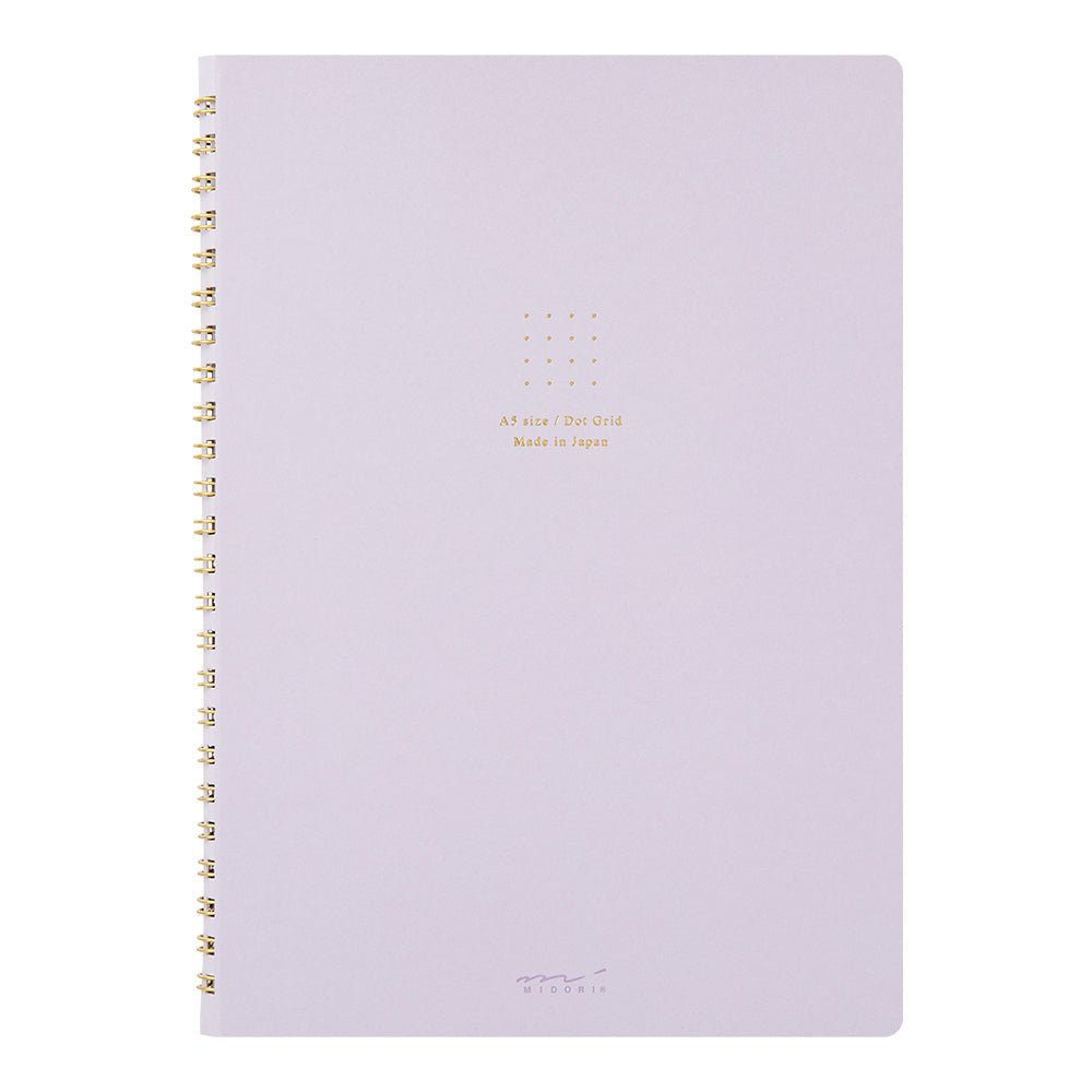 Carnet MIDORI Ring Notebook Soft Color - A5 - Pointillé - Violet - 4902805153355