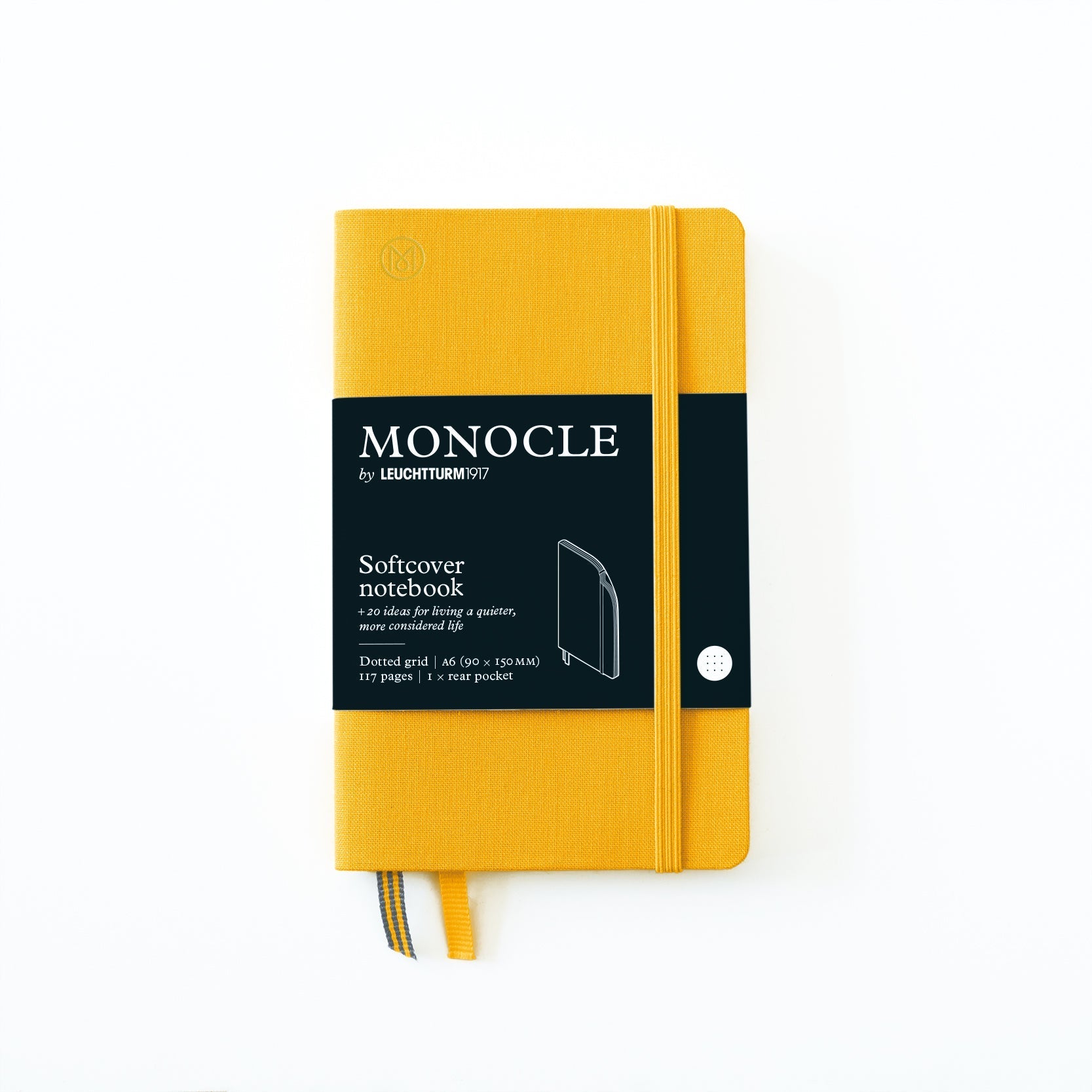 Carnet Monocle by LEUCHTTURM1917 - A6 - Softcover - Pointillé - Yellow - 