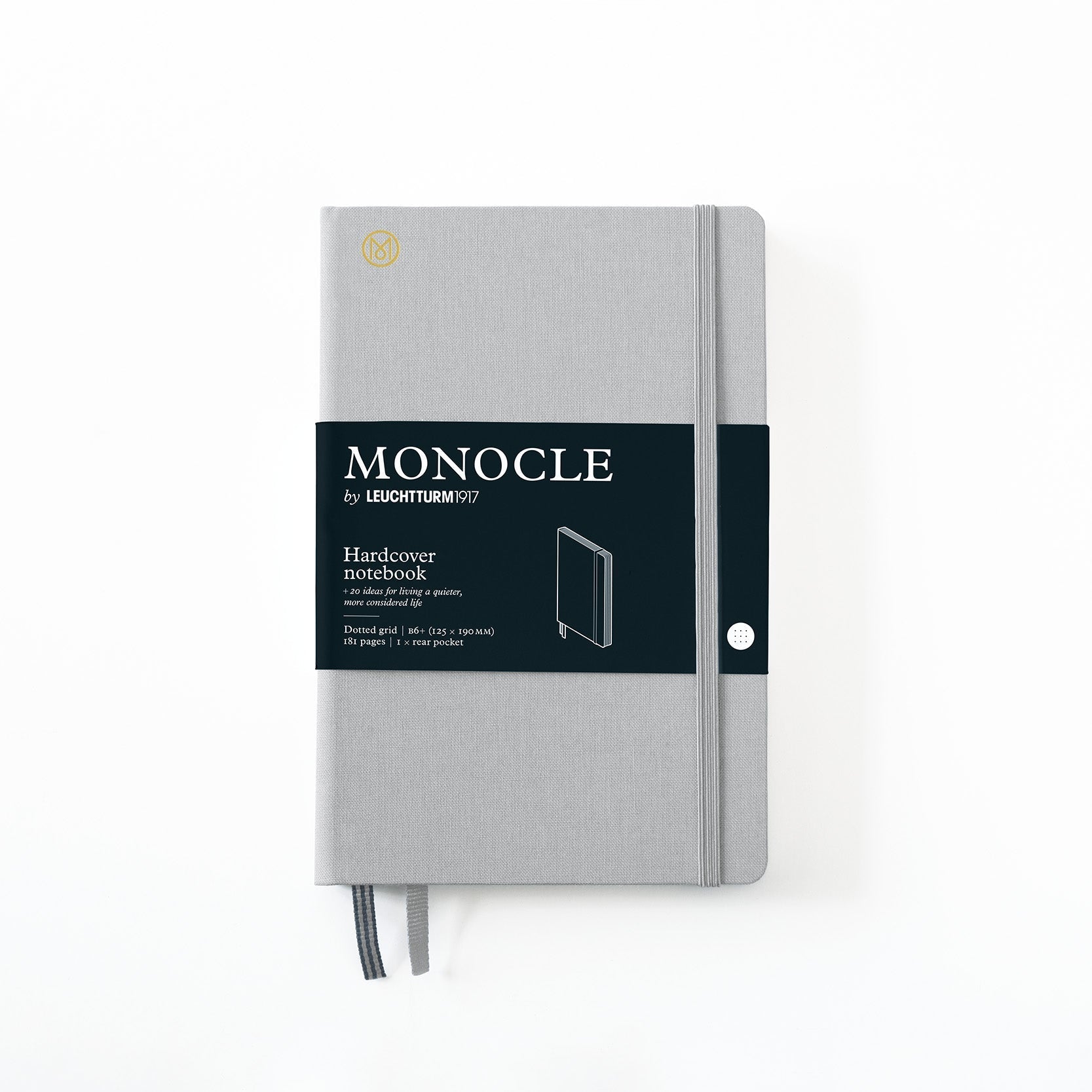 Carnet Monocle by LEUCHTTURM1917 - B6+ - Hardcover - Pointillé - Light Grey - 4004117587689