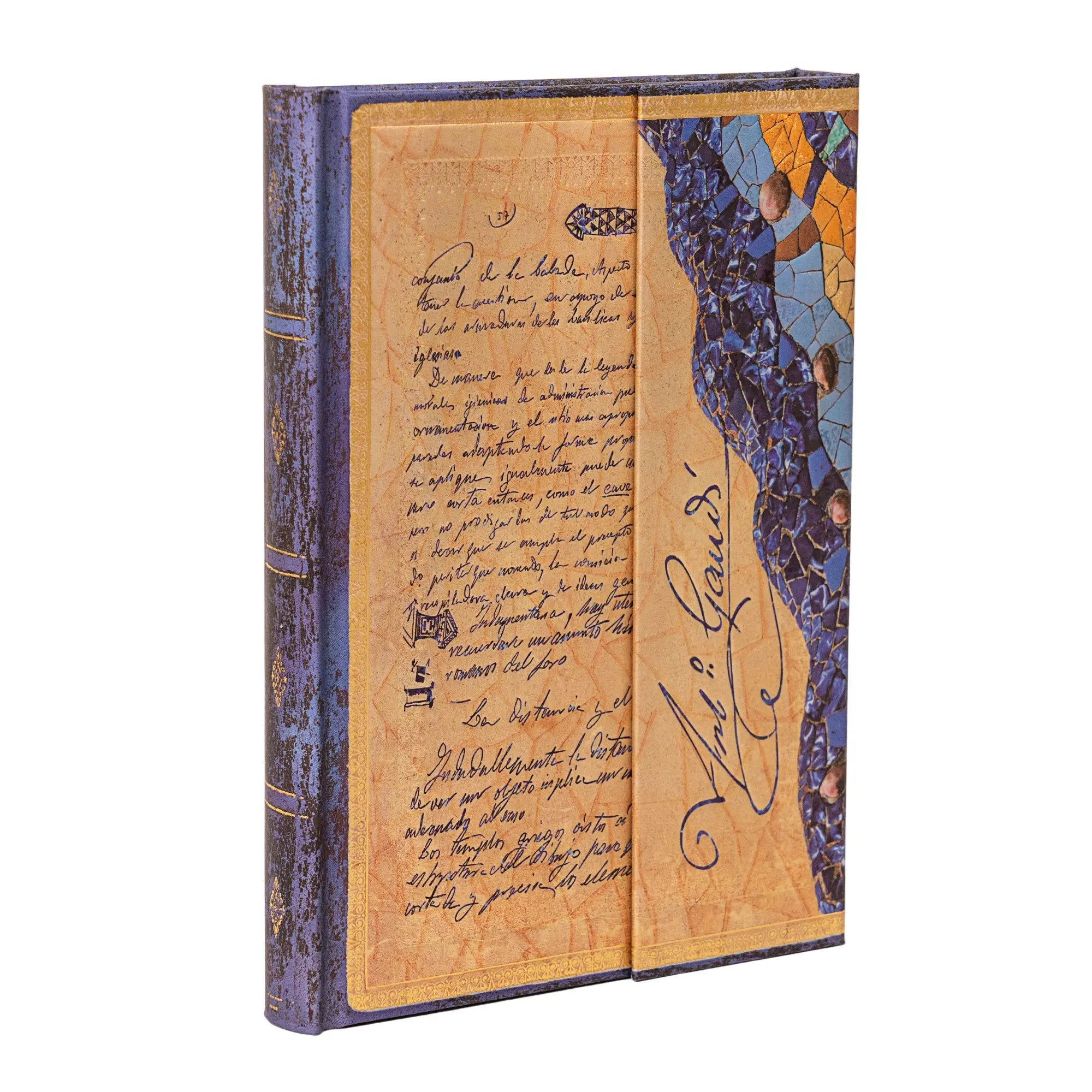 Carnet PAPERBLANKS Gaudi, Le Manuscrit de Reus - Midi Rigide 144p - Uni - Illustré - 9781439797815