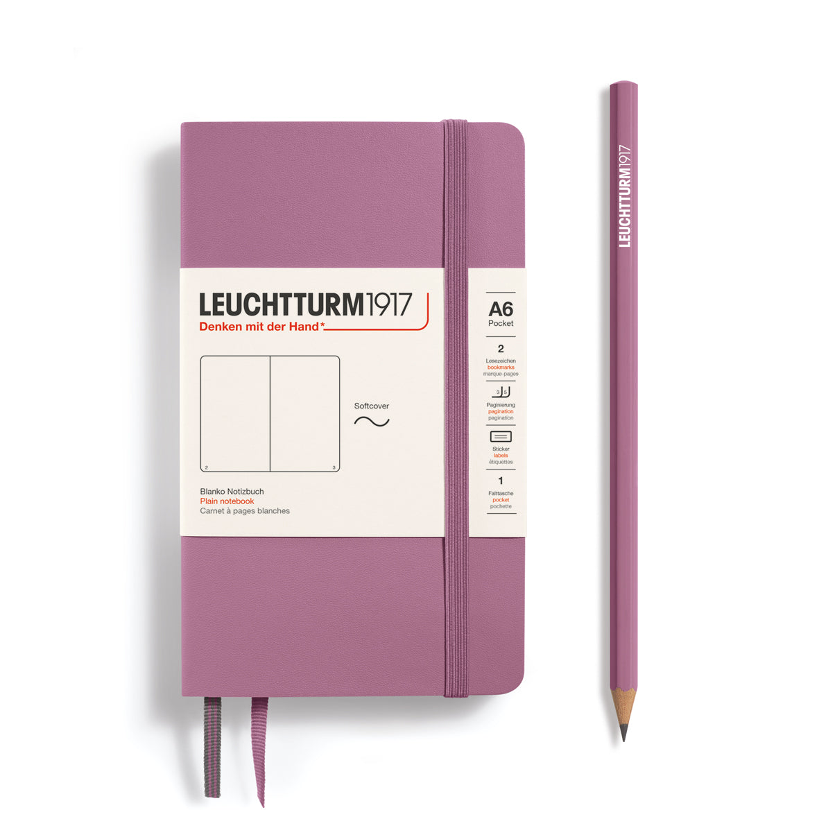 Carnet LEUCHTTURM1917 Classic - A6 - Softcover - Uni - Dusty Rose