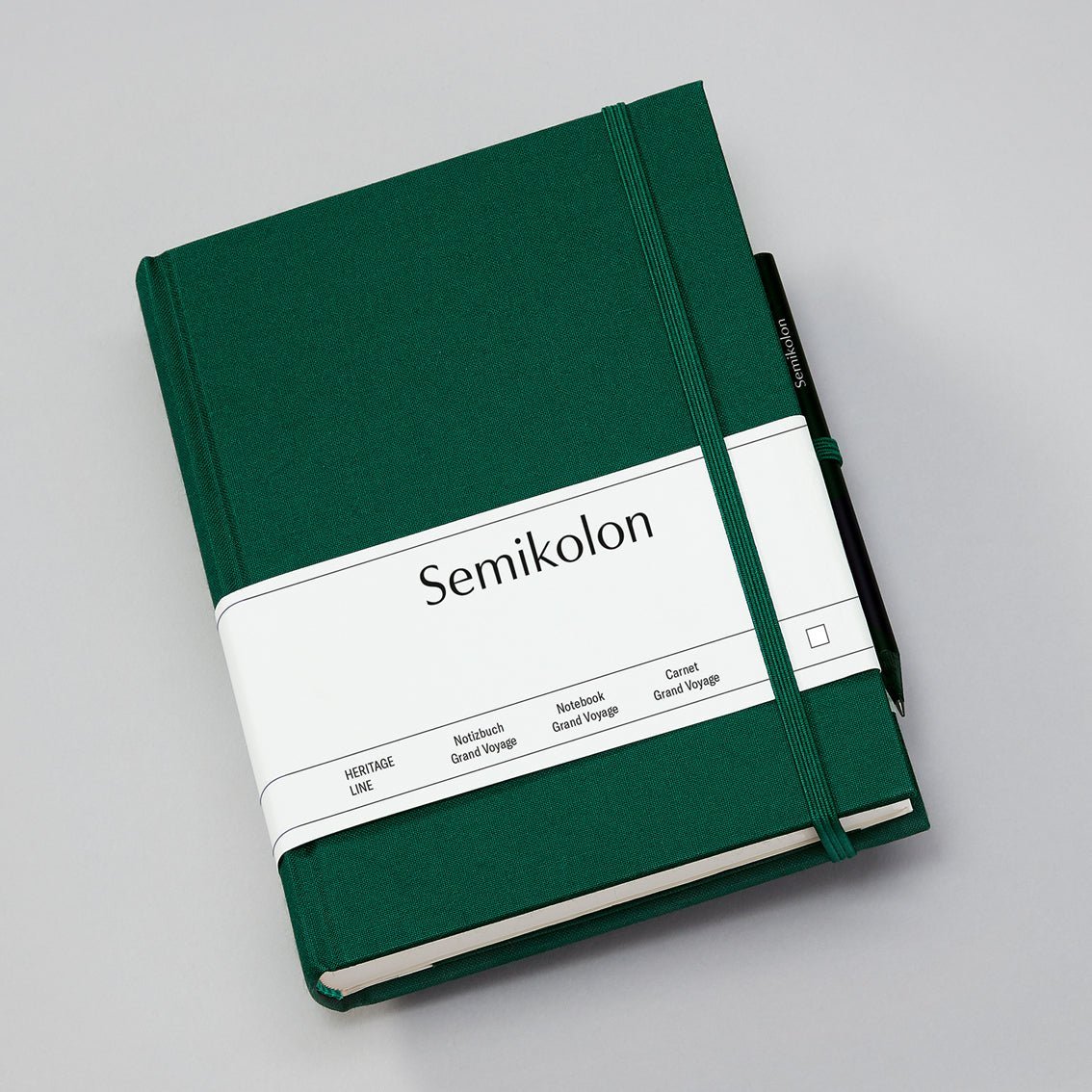 Carnet SEMIKOLON Grand Voyage - A5 - Hardcover - Uni - Forest - 4004117594847