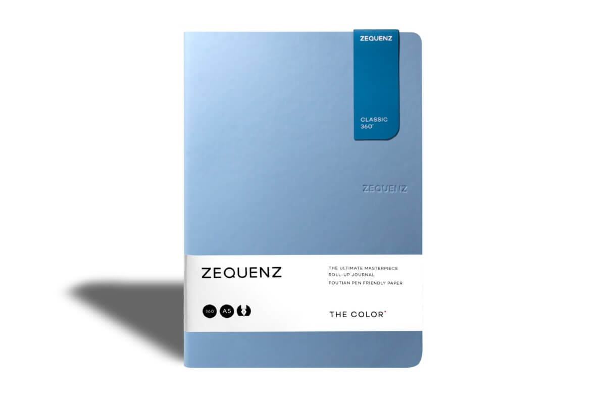 Carnet ZEQUENZ The Color - A5 - Ligné - Light Blue - 8859340511613