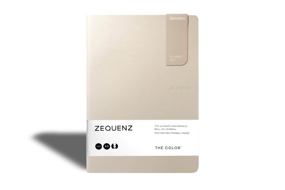 Carnet ZEQUENZ The Color - A5 - Ligné - Taupe - 8859340511699