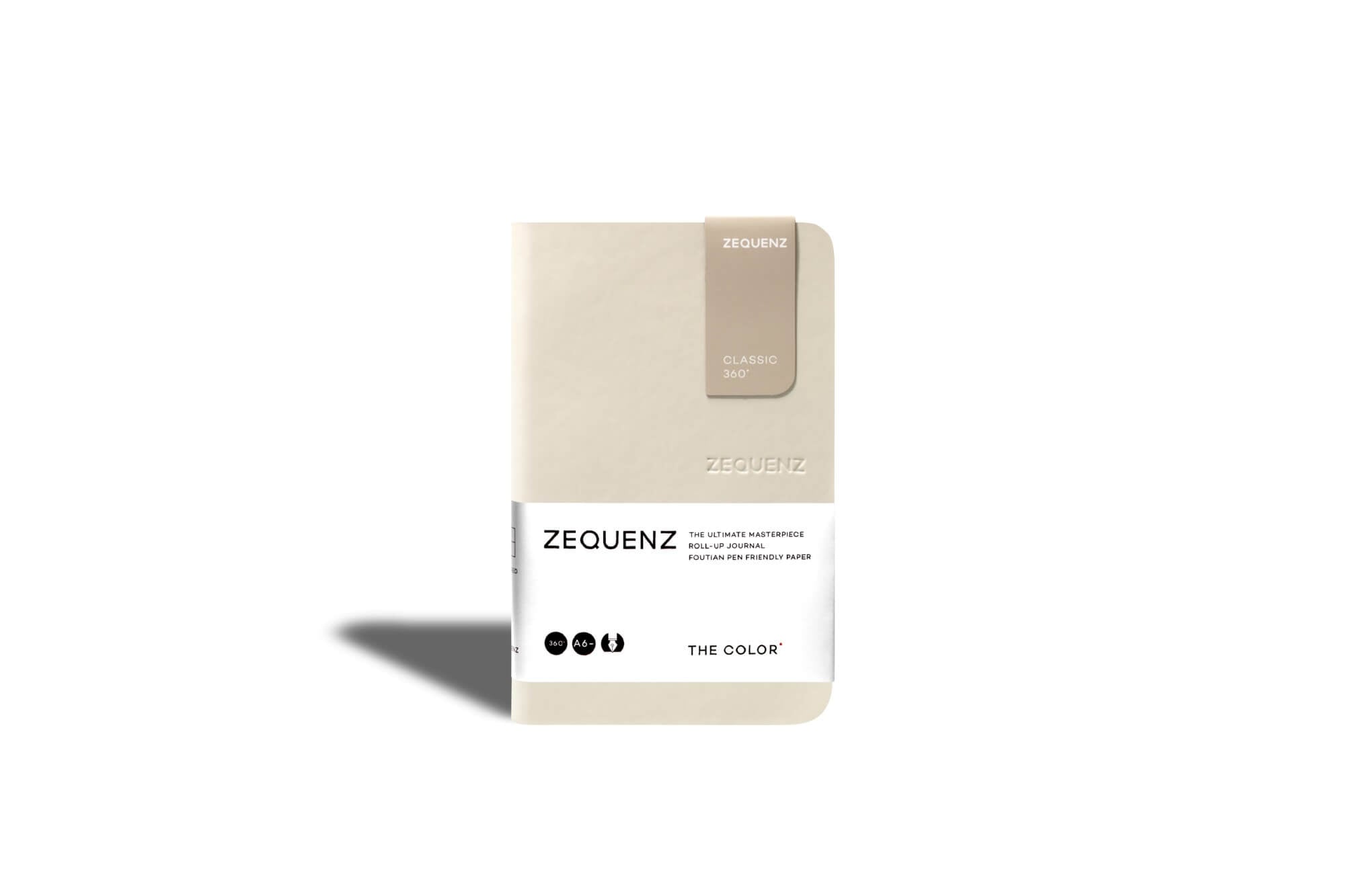 Carnet ZEQUENZ The Color - A6 - Ligné - Beige - 8859340512696